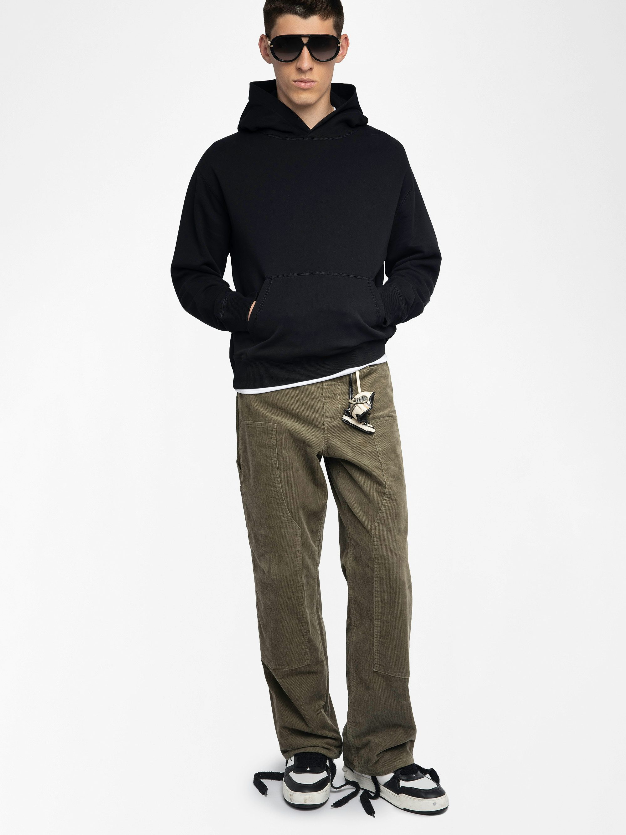 Sacha Sweatshirt - Hooded sweatshirt with long sleeves and print on back.